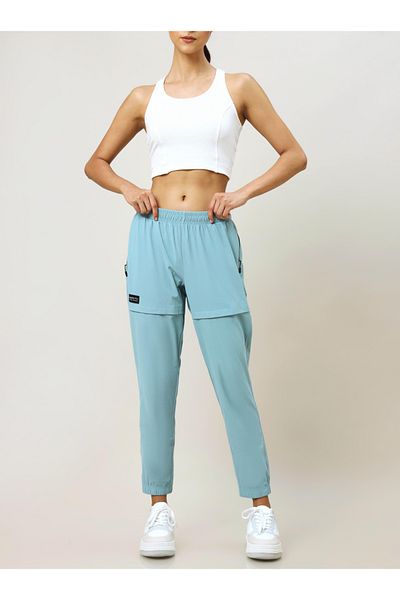 Technosport By Styli Solid Zip Pocket Joggers with Anti Microbial Properties