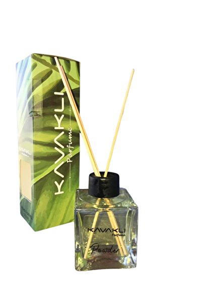 KAVAKLI Pudra Kokulu Bambu Çubuklu Oda Kokusu - 100 ml Ferahlatıcı Ev Parfümü