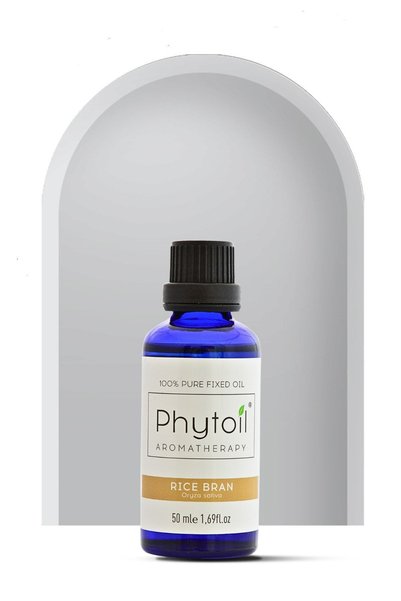 phytoil زيت نخالة الأرز (زيت نخالة الأرز) 100% نقي وطبيعي من الأعشاب الطبيعية 50 مل