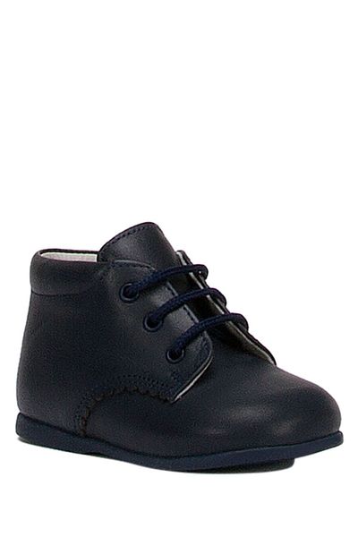 Kifidis First Step Unisex Kids Leather Shoes 18-23 Navy Blue Leather