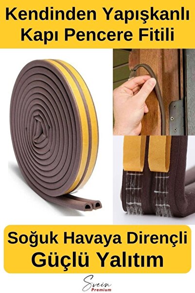 Svein Kapı Ve Pencere Soğuk Izolasyon Bandı Fitili Kendinden Yapışkanlı Kauçu...