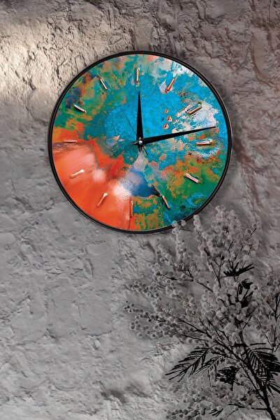 EMYA HOME Ρολόι τοίχου με αφηρημένο σχέδιο - 29 cm