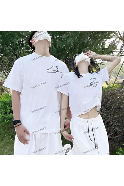 Tarzsokak Noul sezon Tir Harajuku Style Couple Lover Couple - 2 piese