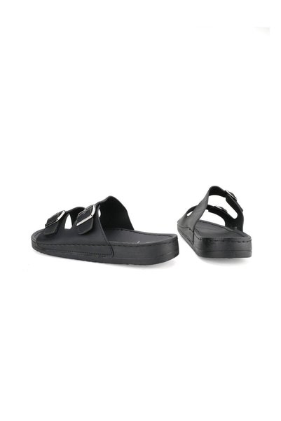 CARLAVERDEE Black Men's Anatomical Slippers – Size 40-45 Daily Comfort