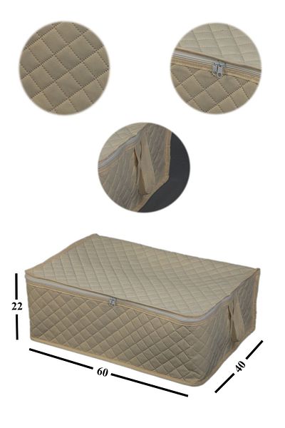 ADARYA HOME 6 Καπιτονέ Βάση Σκουπάκι 60x40x22 (ΚΡΕΜ)