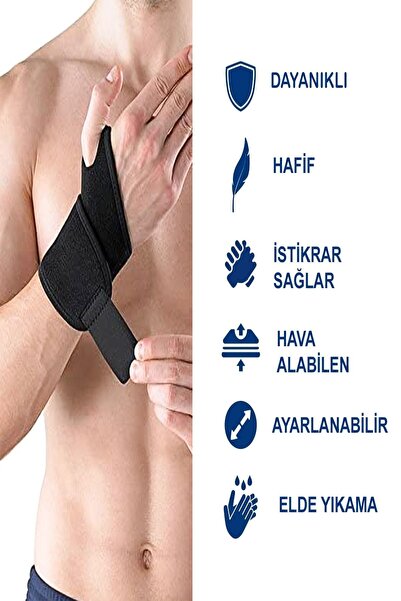 MEDLON Ayarlanabilir Bileklik Bilek Desteği Atel Kırıkları Karpal Tünel Spor ...
