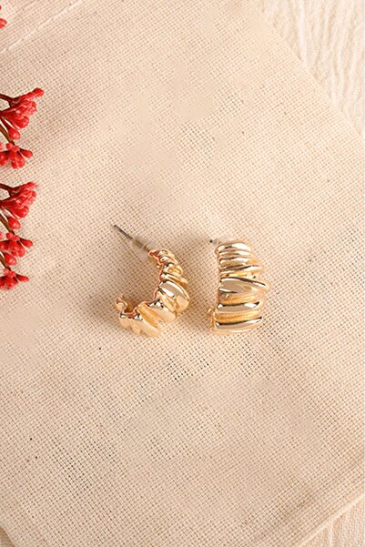 Elika Silver أقراط مجوهرات نسائية ذهبية اللون