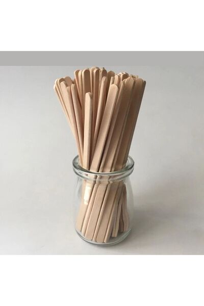 Kalbi Ticaret Ahşap Karıştırıcı 500'lü Paket Tahta Kaşık Çay Kahve Karıştırıc...