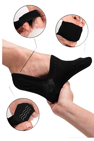 Fanilam Комплект от 6 летни силиконови безшевни мъжки балерини с невидими пръсти