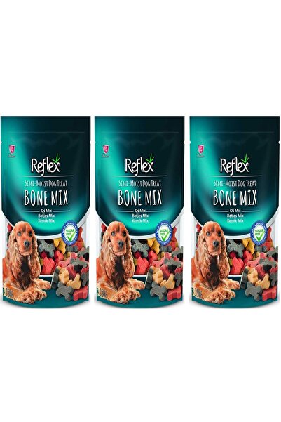 Reflex Reflex Yarı Yumuşak Kemik Mix Köpek Ödül Maması 150 Gr 3'LÜ SET