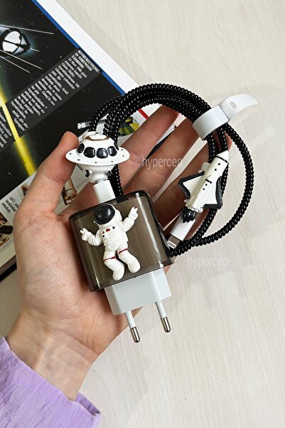 WANNA PROTECT Iphone 18-20w Uyumlu Şarj Kablosu Başlığı Adaptörü Koruma Kablo...