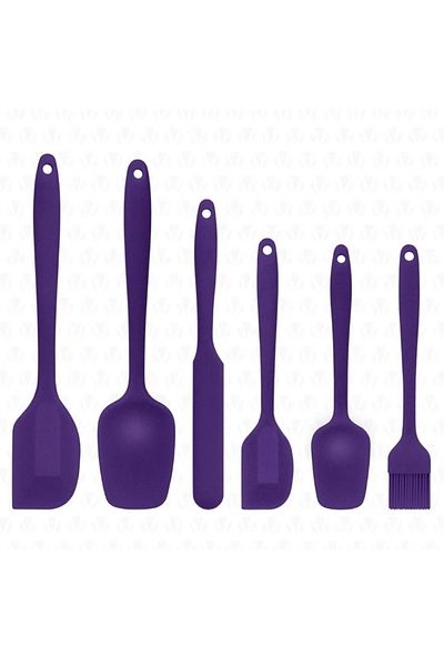 BlackBird Home 6 Pieces Heat Resistant Fireproof Non-Stick Silicone Spatula Set