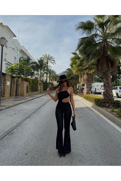 MAYHOŞ BUTİK Sandy Women's Low-cut Jumpsuit