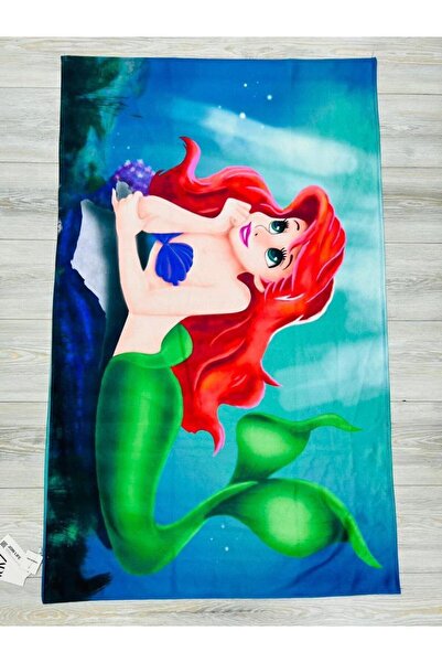 Deniz Kızı Mermaid Çocuk Plaj Havlu