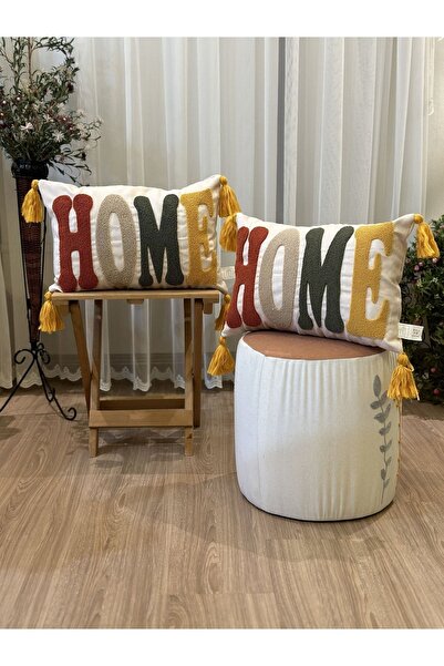 BUGİ HOME COLLECTİON PACHET DE 2 PUNCH DECORATIV BRODAT CURENT BRODAT CU SCRI...