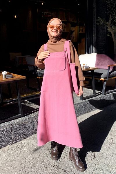 Ceylan Otantik Pink Skirted Slippers