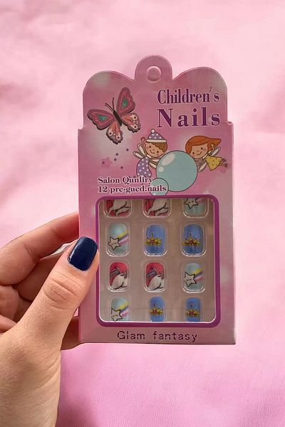 minibuki Set of 12 Mixed Children's False Nails