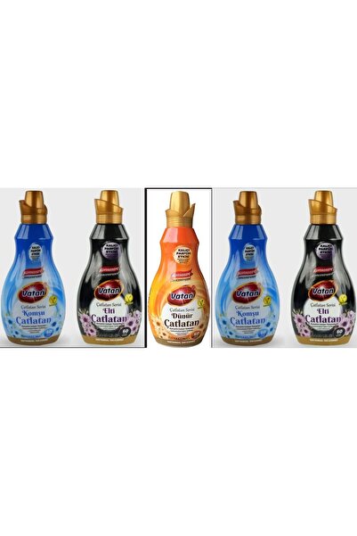Vatan Konsantre Çamaşır Yumuşatıcı 1.440 ml Çatlatan seri Komşu 2 + Elti + Dü...