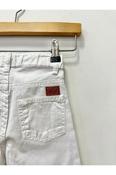 rois kids Boy's Cotton White Shorts