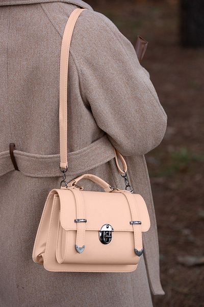 GIMOSA Curea lungă reglabilă din piele vegană Ines, geantă de damă cu blocare, geantă de umăr, geantă crossbody