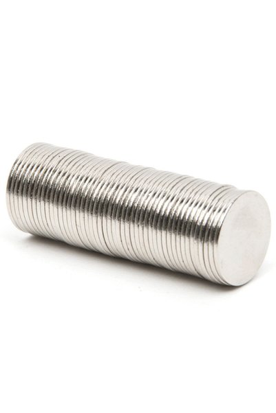 Mıknatıs Market Yuvarlak Güçlü Neodyum Mıknatıs 50 Adet 15x1 mm