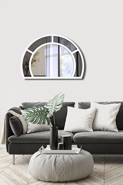 Decorita Salon Duvar Aynası | Füme Ayna | Aurora Parçalı Dekor Ayna | 70cm x 98cm