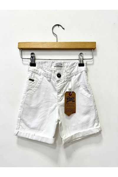 rois kids Boy's Cotton White Shorts