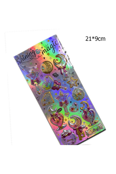 Bluoksweet Autocolant pentru copii Shining Magic Model-6 Glitter - Autocolant...