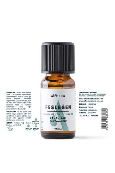 Alfheim Basil Essential Oil / Basil Oil / Aromatherapy / Fragrance / Essential Oil / Essential Oils / 10 ml