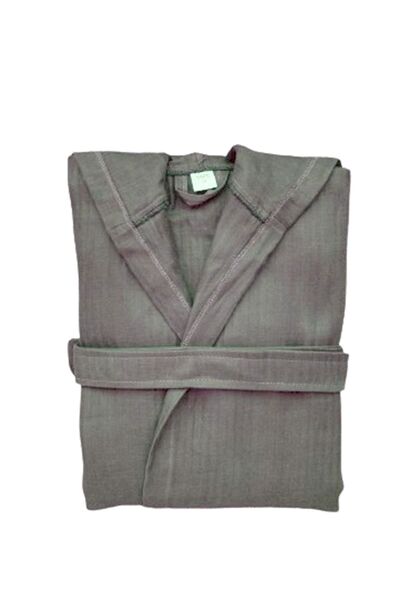 Gül Ev Tekstil Ürünleri Large Size Muslin Bathrobe - 100% Cotton, Organic Fabric