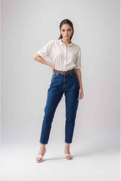 SHEVEGA 90-ті Сині джинси з високою талією Mom Jean Kot