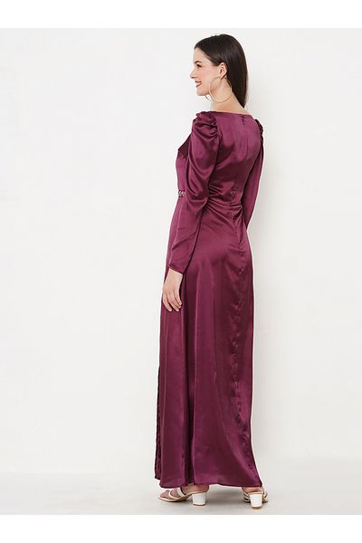 Mish By Styli Sweetheart Neck Beaded Waistband Maxi Dress