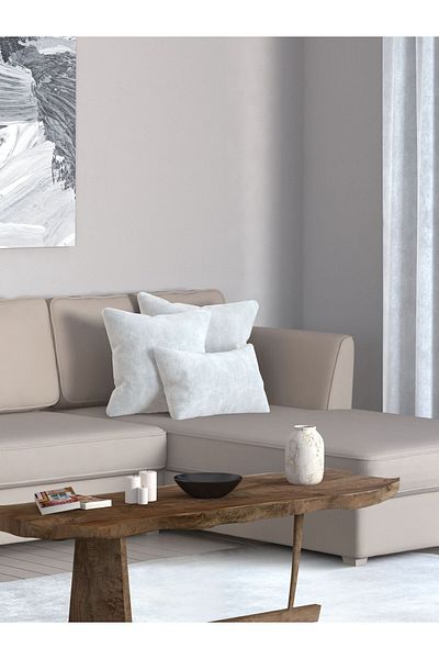Perle Home Daily Series White Color Throw Pillow Pillow Case