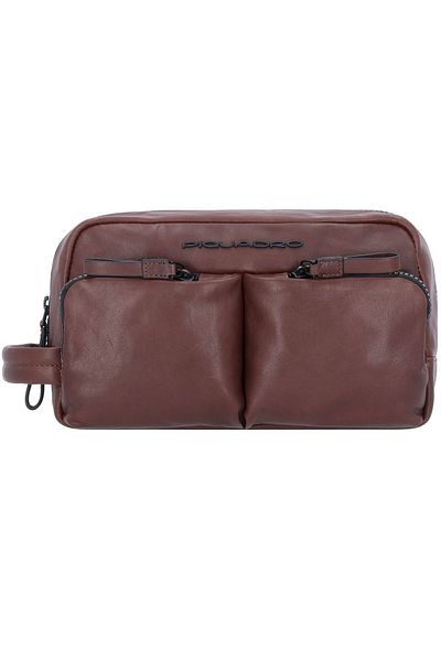 PIQUADRO Harper Kulturbeutel Leder 23 cm