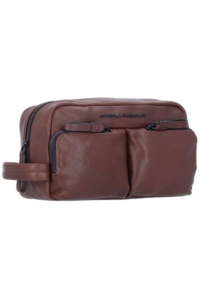 PIQUADRO Harper Kulturbeutel Leder 23 cm