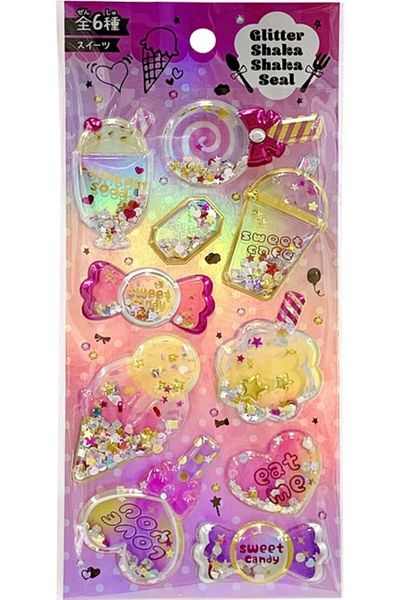 Bluoksweet ملصق لاصق للأطفال من Shining Magic Model-12 - مزخرف لامع، شفاف للهاتف والكمبيوتر اللوحي