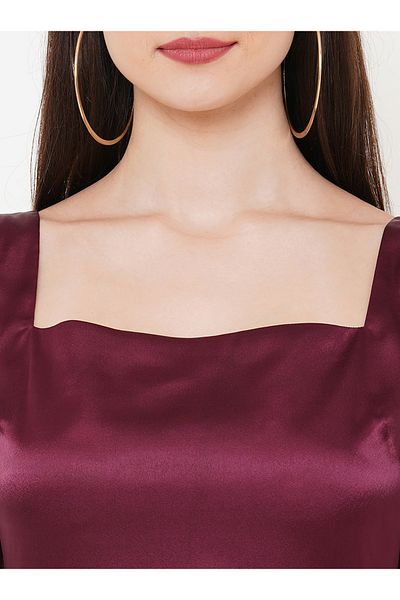 Mish By Styli Sweetheart Neck Beaded Waistband Maxi Dress