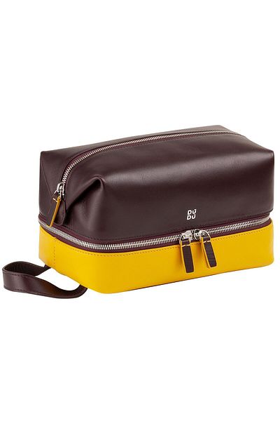 DUDU 23 cm breite Leder-Kulturtasche