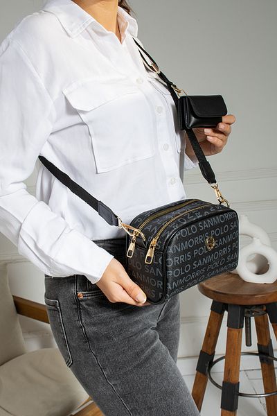 Sanmorris Adjustable Crossbody Mini Shoulder Bag - RZ with Wallet