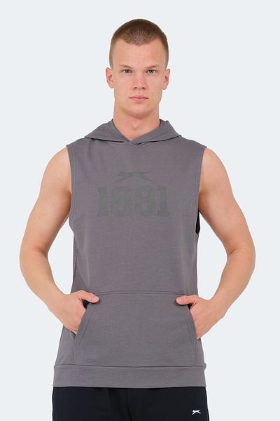 Slazenger Ανδρικό T-Shirt - VASILISA, Σκούρο Γκρι