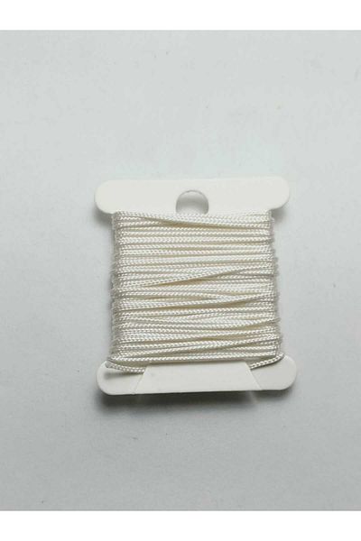 Eskişehir hobi sanat 0.8 mm 3 Meters Cream Color Parachute Rope (Macrame Bracelet Necklace Jewelry Design Rope)