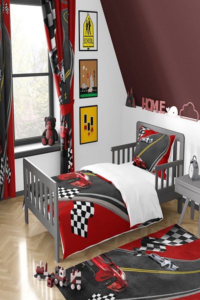 Talia Home Racing Car Duvet Cover Set TLAN-194