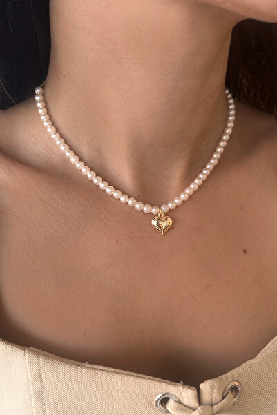 Okko Store İncili Kalp Kolye