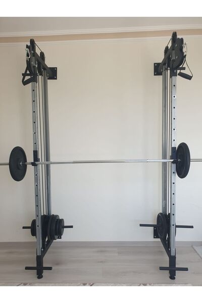 Esi Fitness LAT MAKİNE PRO -2 Çift Squat Bench Eklentili