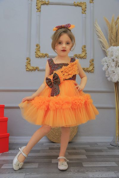 MİSS RAİN Sequin Tulle SKirt and Bow Detailed Evening Dress Accessory for Girl - Gift