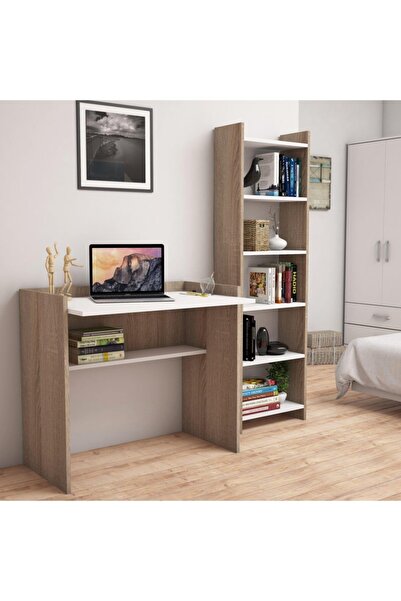 Bimossa T2020 Kösem Kitaplık Ve Çalışma Masası Cev