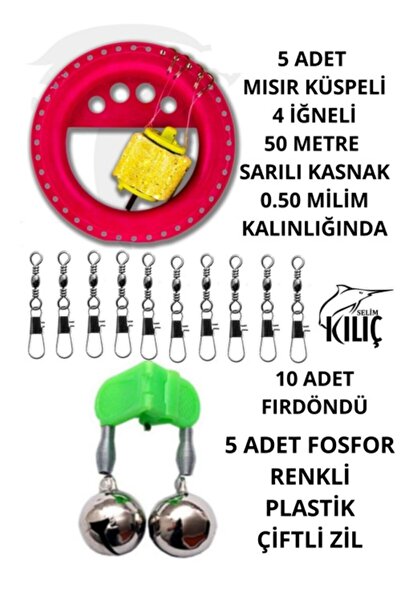 KILIÇ AV BAYİİ SELİM KILIÇ Küspeli Kasnak Seti 5 Adet Fırdöndü 10 Adet Fosfor...