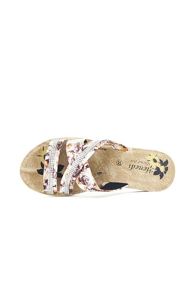 wilcoom Rose Patterned Orthopedic Non-Slip Sole Girl's Daily Slippers