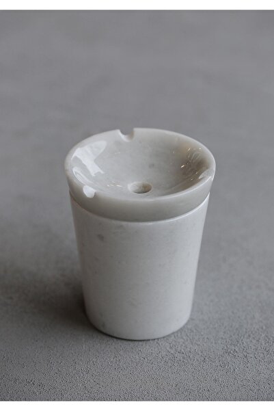 helya marble Beyaz Mermer Kokusuz Küllük