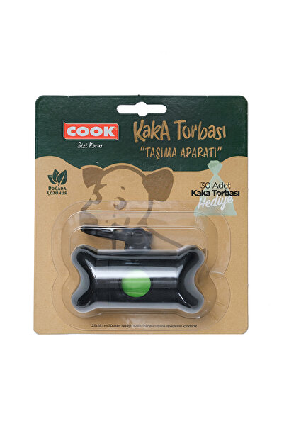 COOK 3'lü Paket Evcil Hayvan Kaka Torbası Taşıma Aparatı